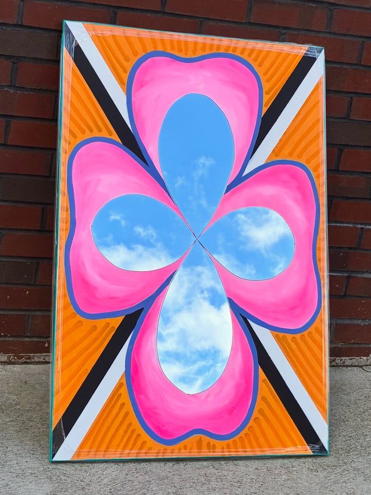 Hilma, acrylic and hand-cut mirror