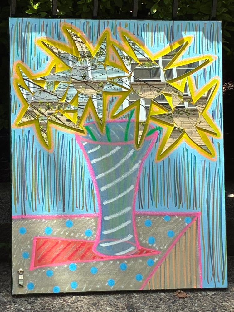 Sungaze, acrylic and hand-cut mirror